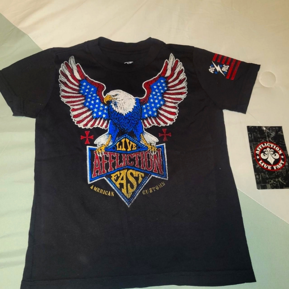 NWT 4T kids Affliction graphic tee